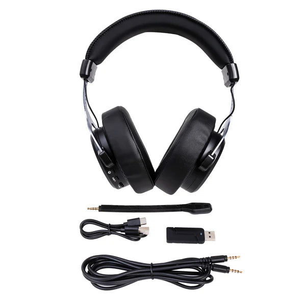 Audífonos Gamer Inalámbricos On ear | STF Beast MSI-105 | Videojuegos Microfono removible 12 hrs uso Low Latency Luz RGB