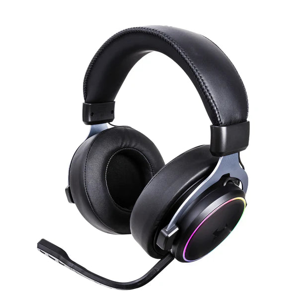 Audífonos Gamer Inalámbricos On ear | STF Beast MSI-105 | Videojuegos Microfono removible 12 hrs uso Low Latency Luz RGB